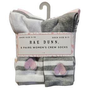Rae Dunn Women's Crew Socks NWT